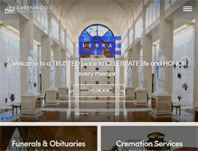 Tablet Screenshot of greenwoodfuneralhomes.com